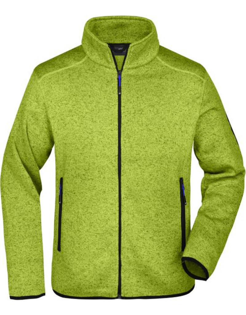 Jachetă tricotată din fleece pentru bărbați